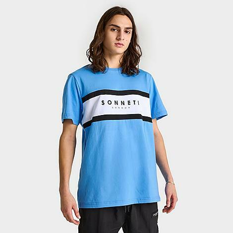 Sonneti Men's Kanda Stripe T-Shirt in Blue/Black Cover