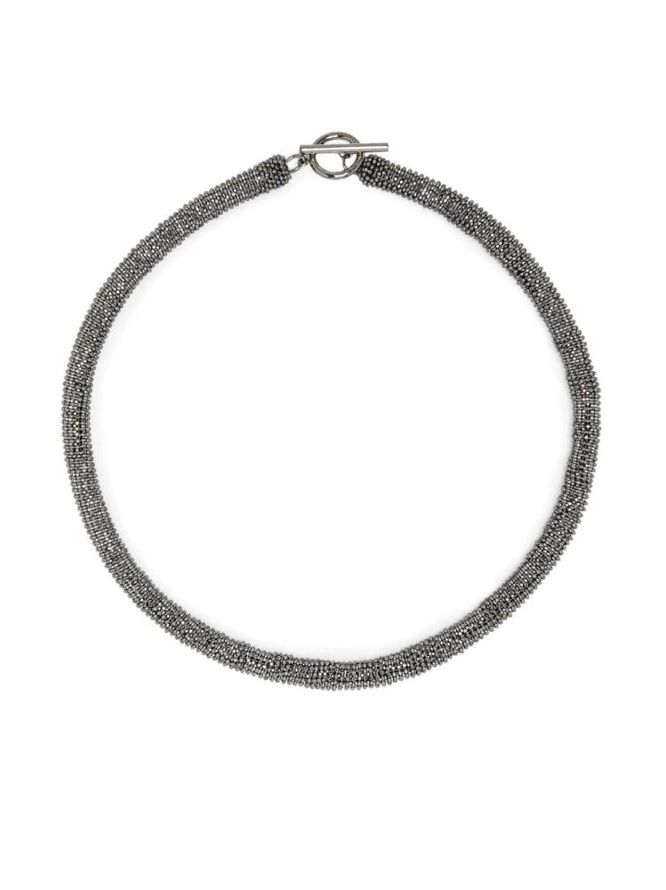 Brunello Cucinelli Monili micro bead choker - Silver Cover