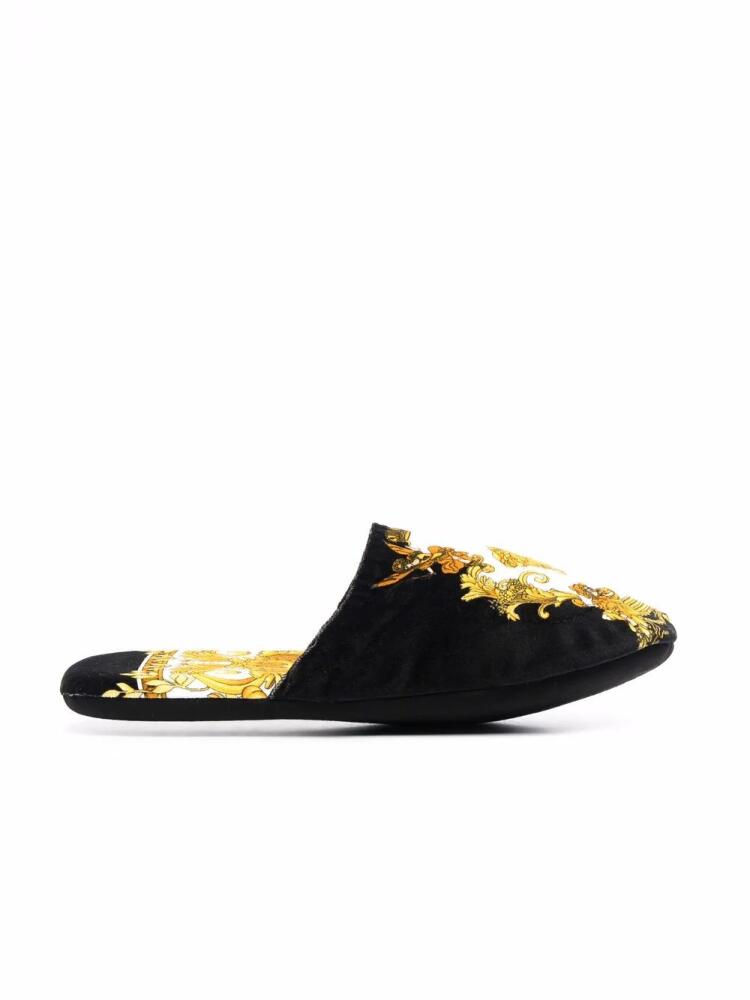 Versace Medusa Renaissance-print slippers - Black Cover