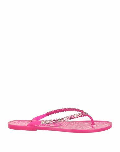 Sophia Webster Woman Thong sandal Fuchsia Rubber Cover