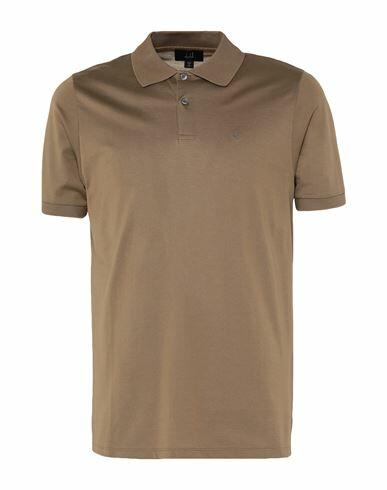 Dunhill Man Polo shirt Military green Cotton Cover