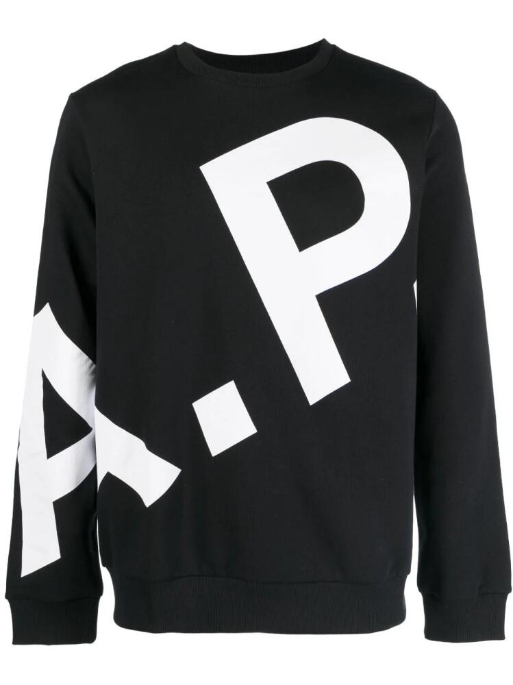 A.P.C. Cory logo-print sweatshirt - Black Cover