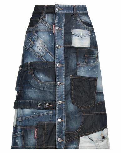 Dsquared2 Woman Denim skirt Blue Cotton, Elastane Cover