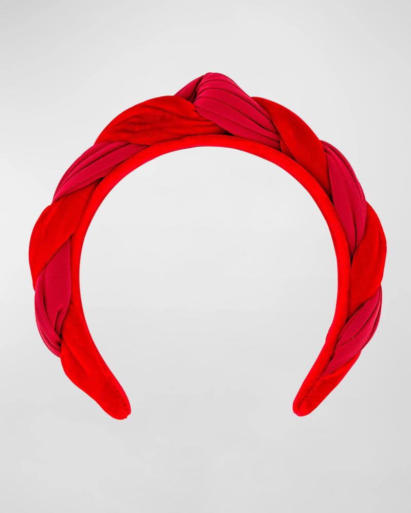 Alexandre de Paris Twisted Knot Velvet Headband Cover