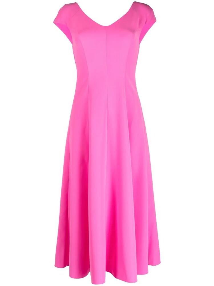 Emporio Armani cut out-back midi dress - Pink Cover