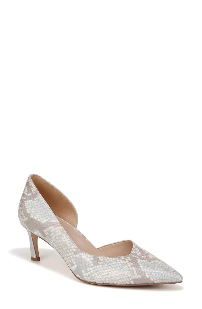 27 EDIT Naturalizer Faith Half d'Orsay Pointed Toe Pump in White Multi Leather Cover