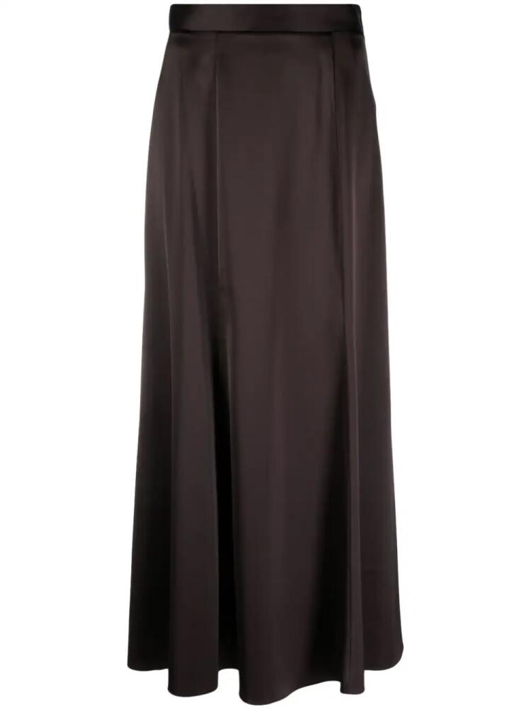 Roberto Collina high-waisted satin skirt - Brown Cover