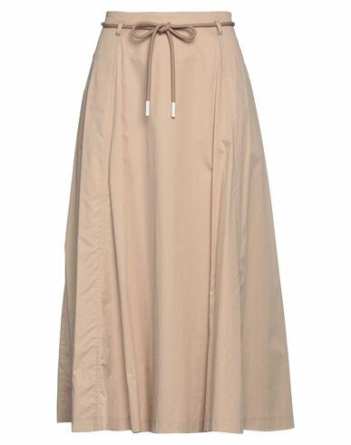 Peserico Woman Midi skirt Sand Cotton, Elastane Cover