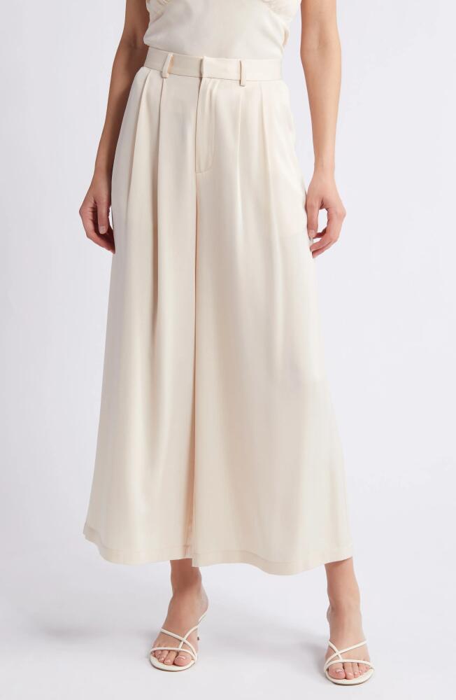 RUE SOPHIE Dean Wide Leg Crop Pants in Champagne Cover