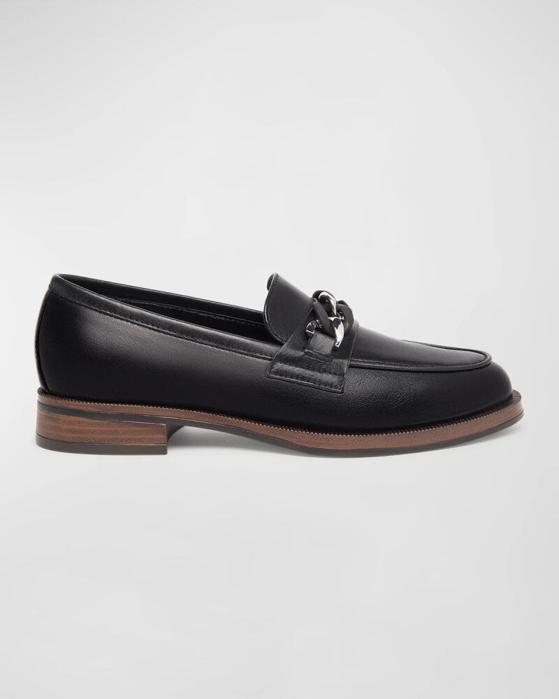 NeroGiardini Leather Chain Slip-on Loafers Cover