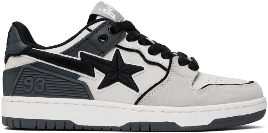 BAPE Gray & Black STA #5 Sneakers Cover