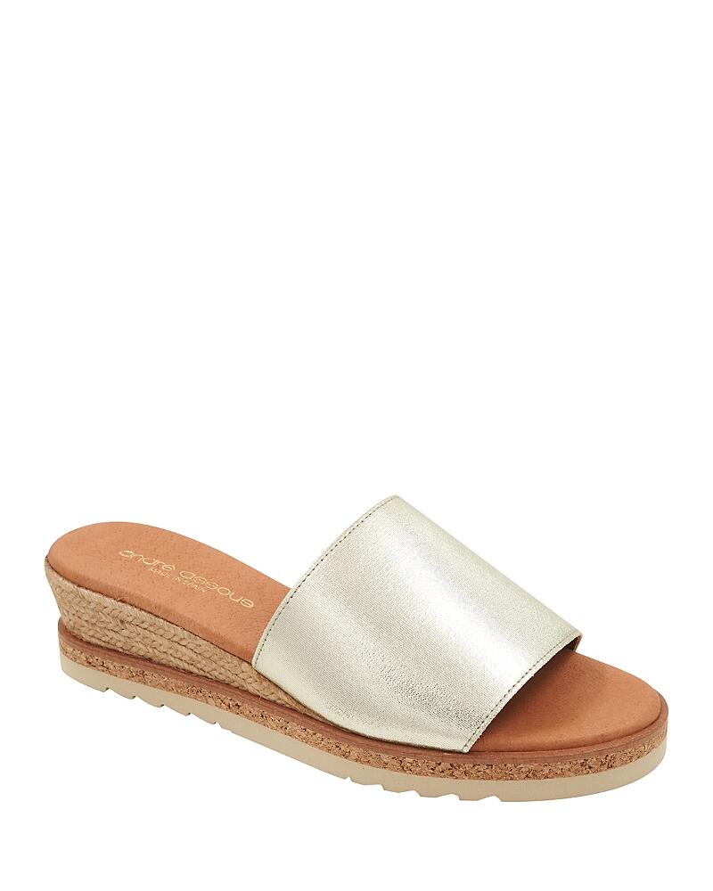 Andre Assous Women's Nessie Slip On Slide Espadrille Wedge Sandals Cover