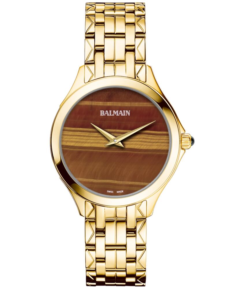 Balmain Women's Swiss Flamea Gold Pvd Stainless steel Bracelet Watch 34mm - Yellow Cover