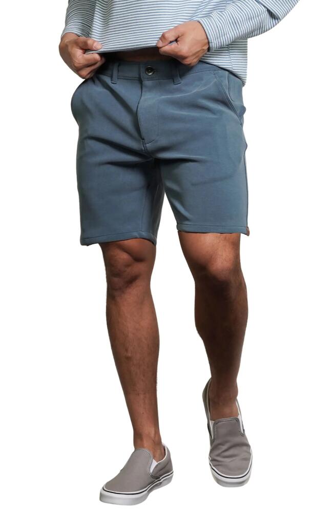 Fundamental Coast Later On Stretch Chino Shorts in Maui Blue Cover