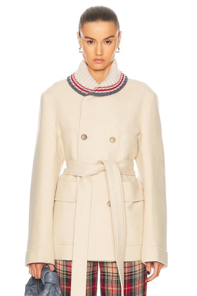 BODE Berkshires Coat in Cream Cover