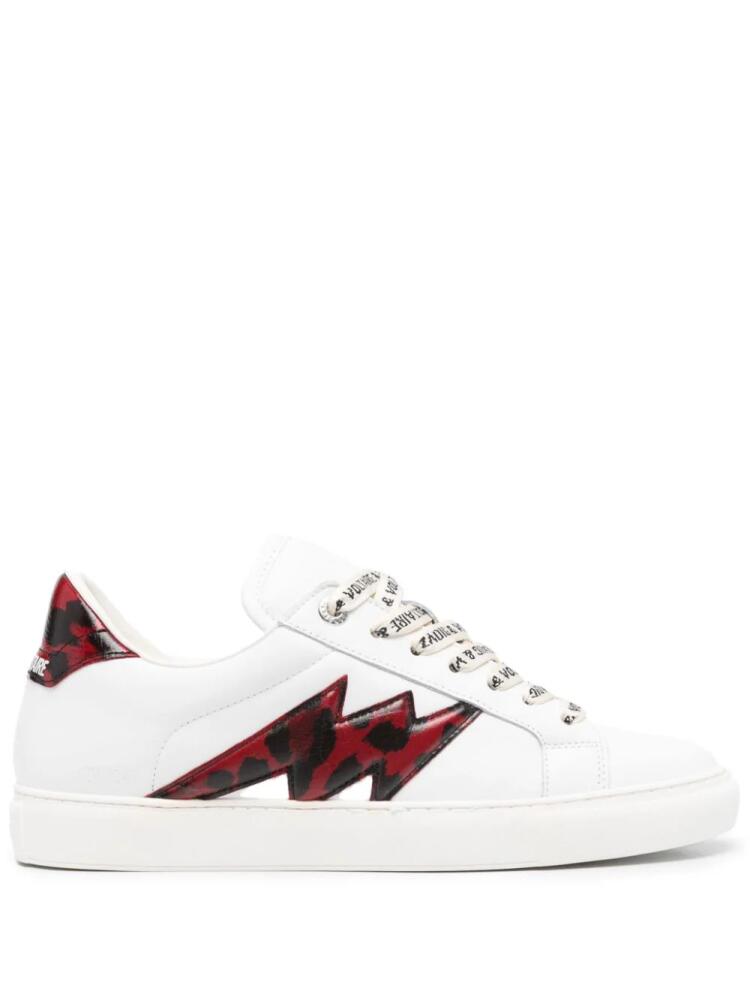 Zadig&Voltaire La Flash leather sneakers - White Cover