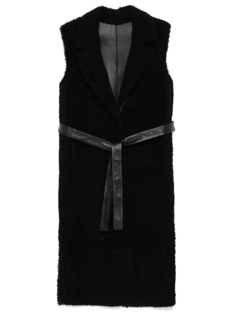 Desa 1972 shearling sleeveless coat - Black Cover