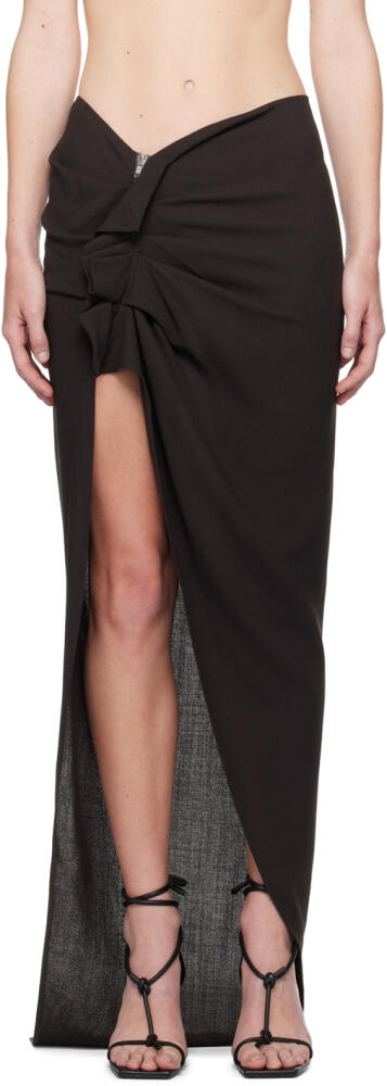 Rick Owens Gray Porterville Edfu Maxi Skirt Cover