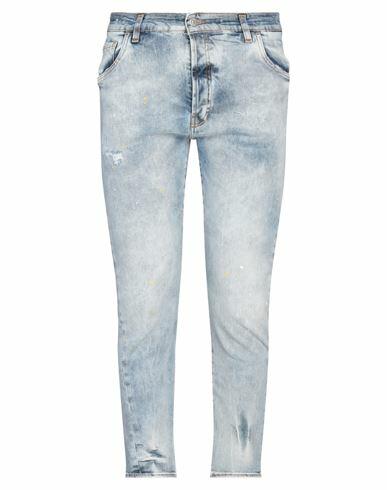 Takeshy Kurosawa Man Jeans Blue Cotton, Elastane Cover