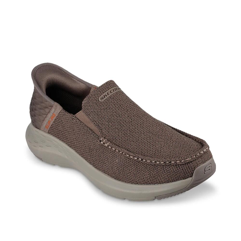 Skechers Extra Wide Width Hands Free SlipIns: Relaxed Fit Parson Ralven SlipOn Sneaker | Men's | Dark Taupe Cover