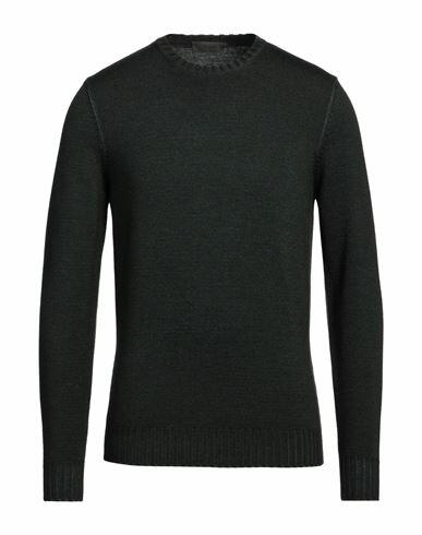 Ferrante Man Sweater Dark green Merino Wool Cover