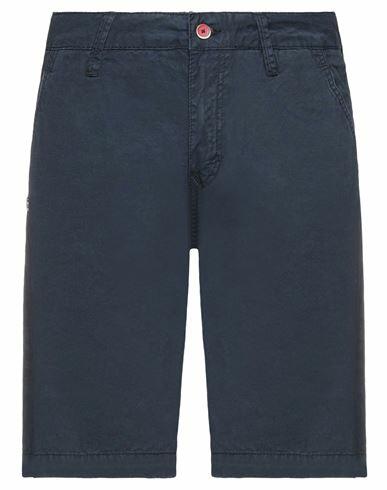 Gaudì Man Shorts & Bermuda Shorts Midnight blue Cotton Cover