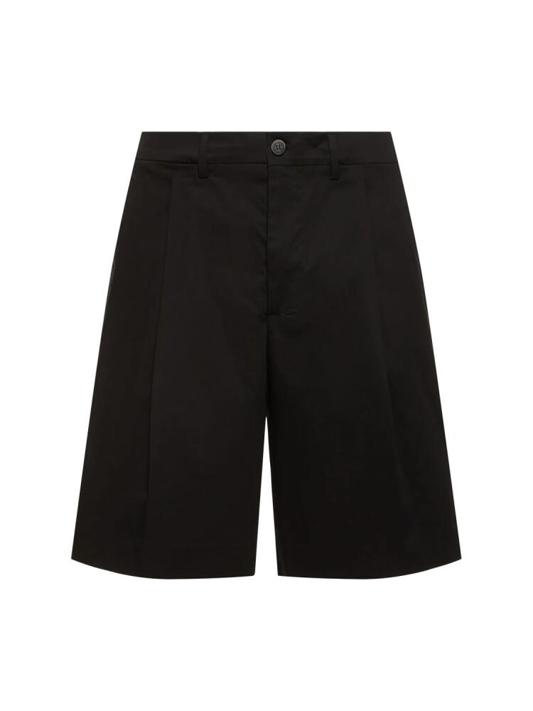 GOLDEN GOOSE Logo Comfort Cotton Gabardine Shorts Cover