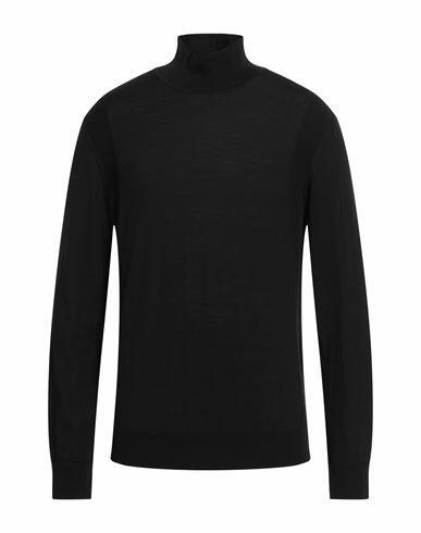 Dunhill Man Turtleneck Black Wool Cover