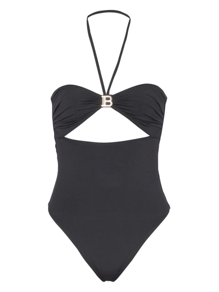 Balmain cut-out one-piece swimsuit - Black Cover