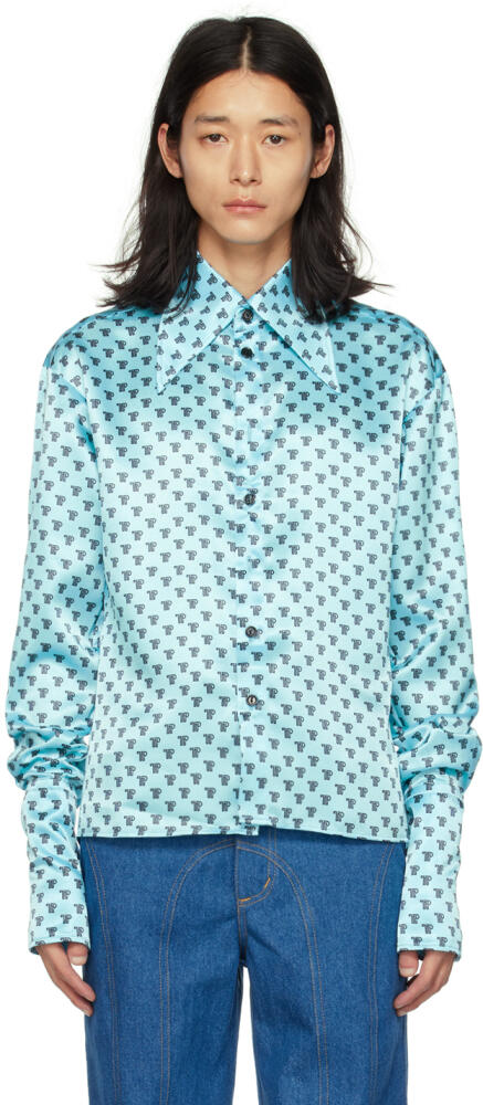 Theophilio SSENSE Exclusive Blue Shirt Cover