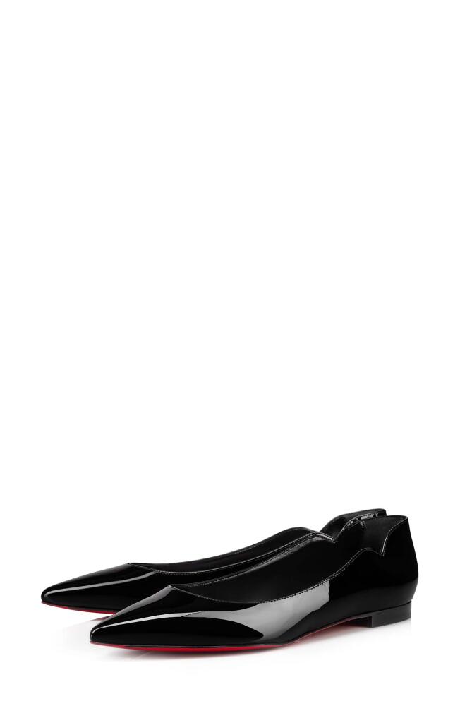 Christian Louboutin Hot Chickita Pointed Toe Flat in Black Cover