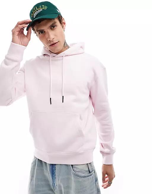 Bershka basic hoodie in pink Cover