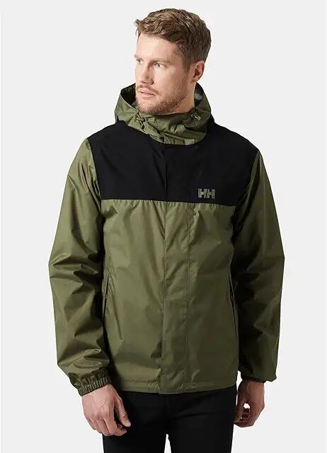 Helly Hansen Vancouver Rain Jacket (Green) Men's Clothing Cover