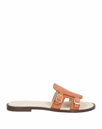 Doucal's Woman Sandals Tan Leather Cover