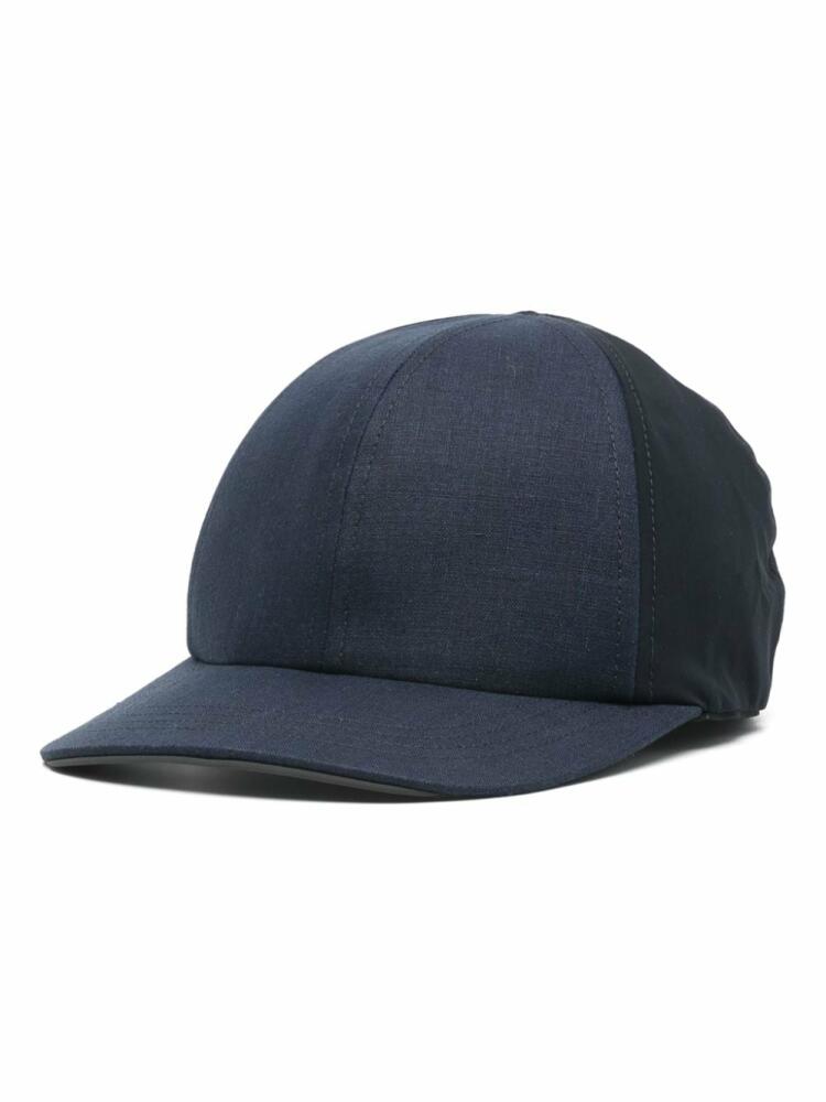 Sease panelled-design baseball cap - Blue Cover