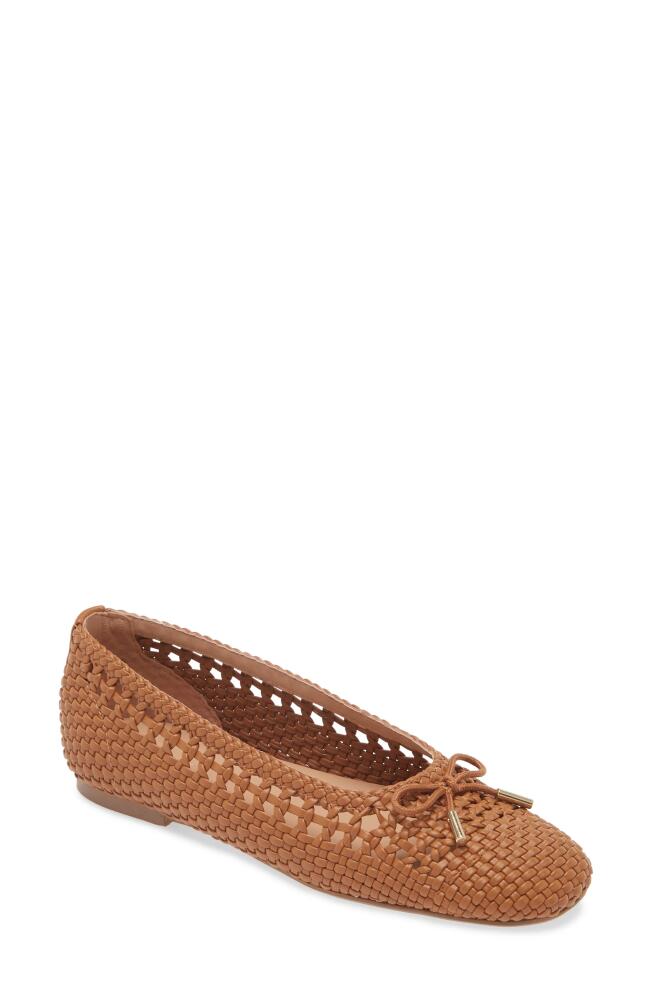 Nordstrom Elsie Weave Ballet Flat in Tan Toffee Cover