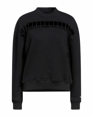 The Kooples Woman Sweatshirt Black Cotton Cover