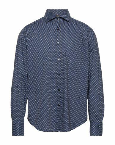 Tintoria Mattei 954 Man Shirt Blue Size 15 ½ Cotton Cover