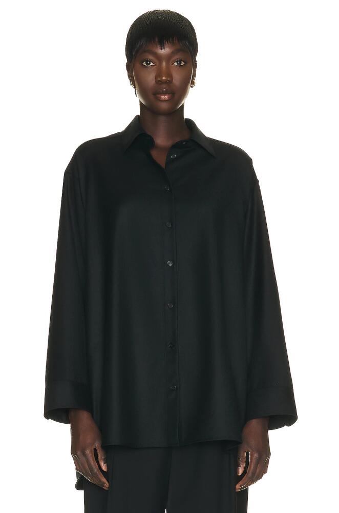 The Row Caroline Shirt in Black Cover