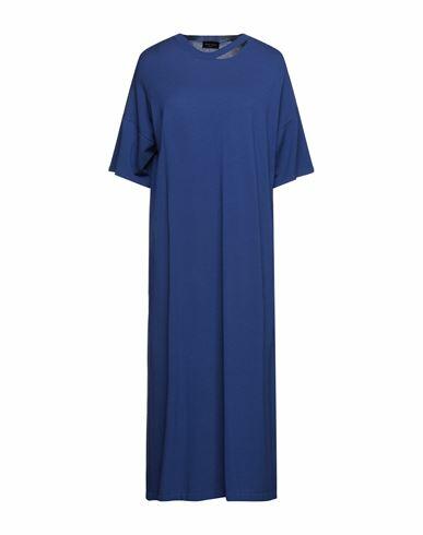 Roberto Collina Woman Midi dress Bright blue Viscose, Polyester Cover