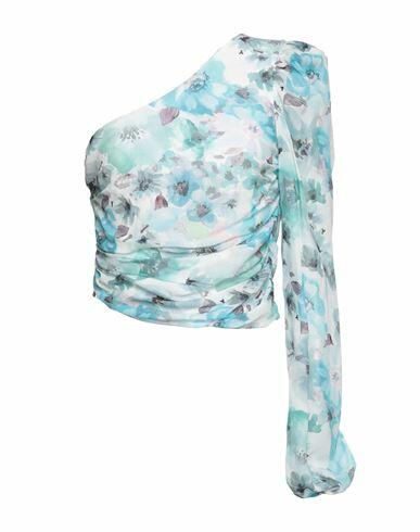 Patrizia Pepe Sera Woman Top Sky blue Viscose Cover