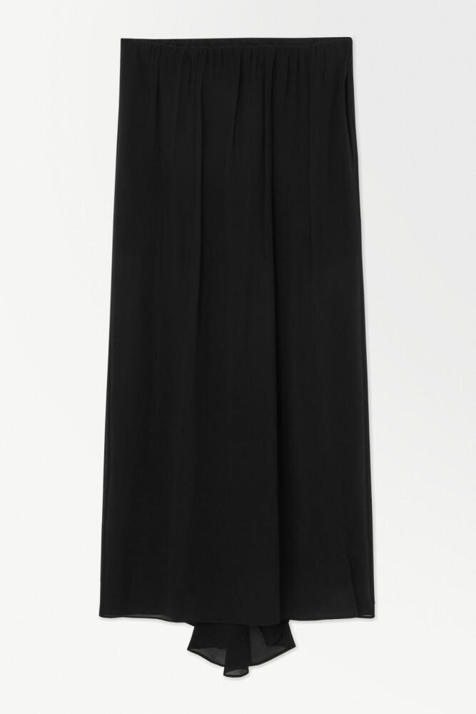 COS THE CRINKLED SILK-CHIFFON MAXI SKIRT Cover