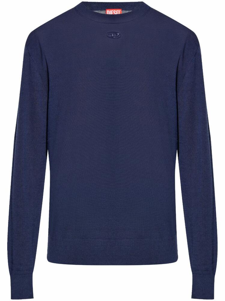 Diesel K-GARTH wool jumper - Blue Cover