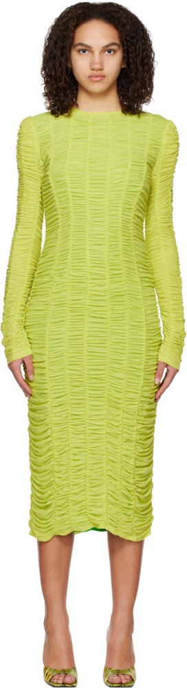 SIMONMILLER Green Tati Midi Dress Cover