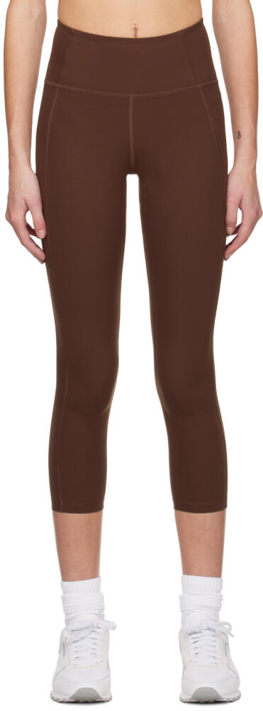 Girlfriend Collective Brown Compressive High-Rise Leggings Cover