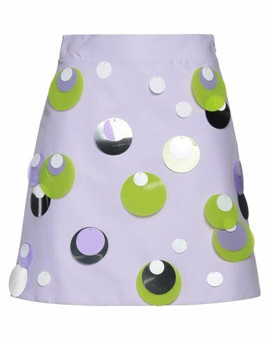 Vivetta Woman Mini skirt Lilac Cotton, Elastane Cover