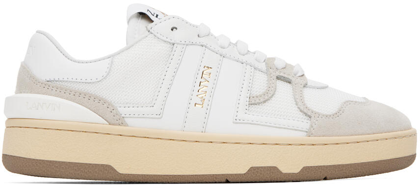 Lanvin Gray & White Clay Sneakers Cover