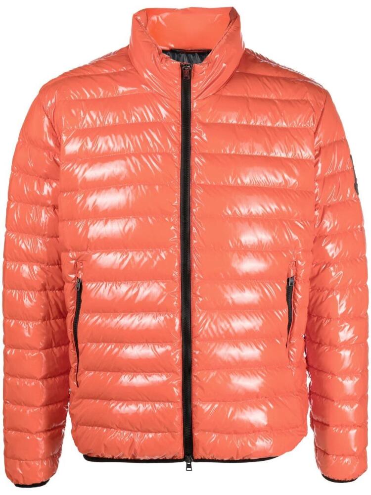 Herno padded gloss bomber jacket - Red Cover