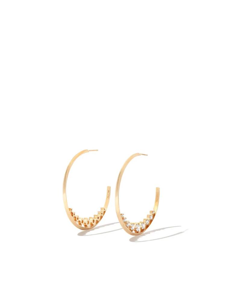 Lizzie Mandler Fine Jewelry 18kt yellow gold Éclat diamond hoop earrings Cover