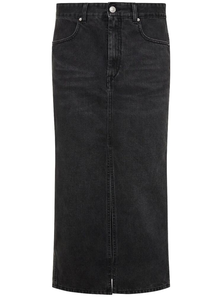 ISABEL MARANT Julicia High Waisted Slit Midi Skirt Cover